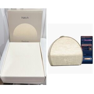 Hatch Restore 3 Sunrise Alarm Clock Sound Machine Smart Light - Greige- NEW
